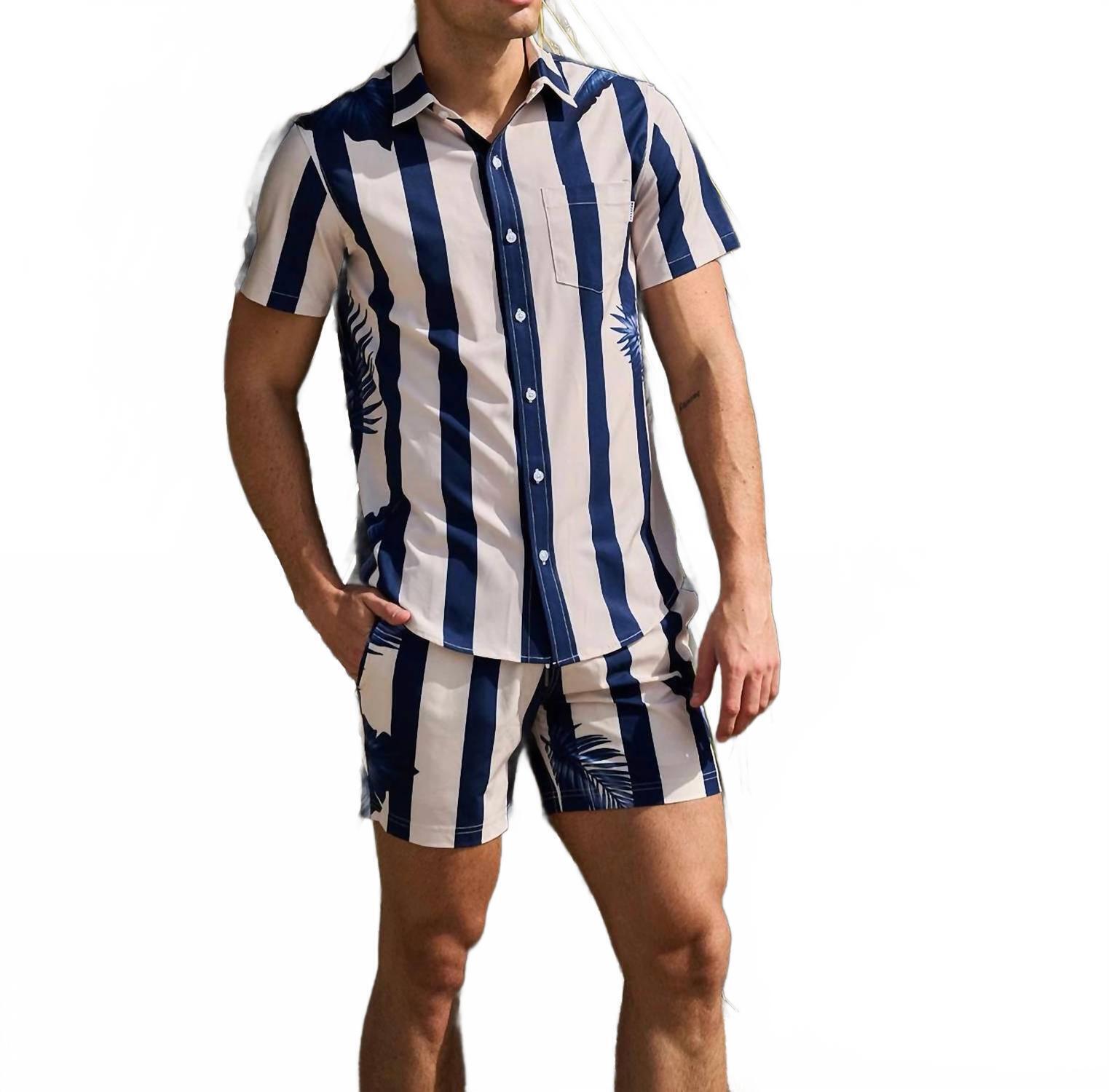 New Mavrans Men's Sunset Swim Shorts In Blue — image 3 of 4
